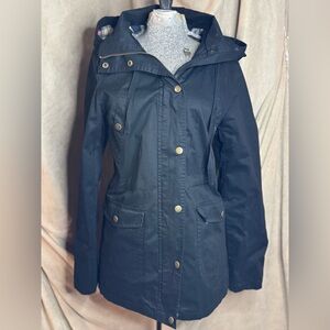 Love Tree Black Utility Jacket with Hood Size Small